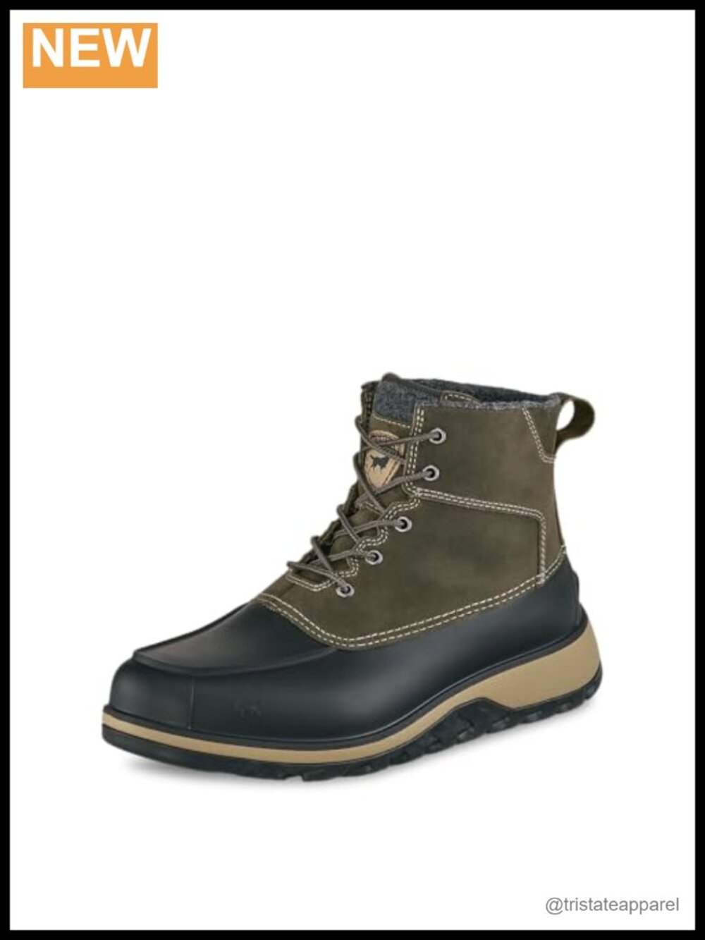Waterproof Insulated Lace-Up Ankle Boot for Wet Terrain